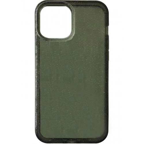iPhone 15 Pro Fleck Glitter Case Clear Black